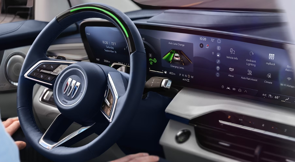The dash of a 2025 Buick Enclave is shown.