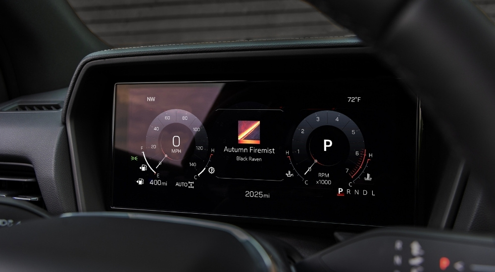 The dash of a 2025 GMC Terrain.