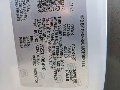 2025 Chevrolet Express Passenger RWD 3500 Extended Wheelbase LT