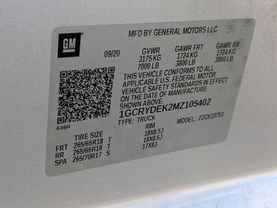 2021 Chevrolet Silverado 1500 4WD Double Cab Standard Bed LT