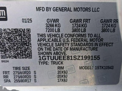 2025 GMC Sierra 1500 4WD Crew Cab Short Box AT4