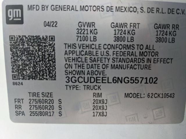 2022 Chevrolet Silverado 1500 4WD Crew Cab Short Bed RST