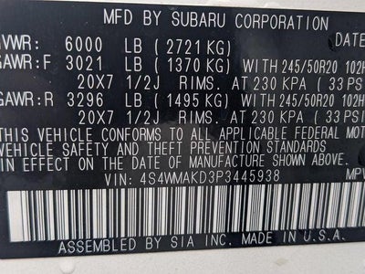 2023 Subaru Ascent Onyx Edition Limited 7-Passenger