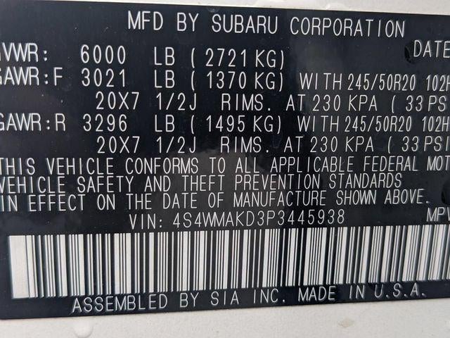 2023 Subaru Ascent Onyx Edition Limited 7-Passenger
