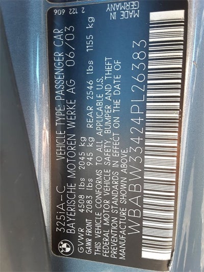 2004 BMW 325Ci 325Ci