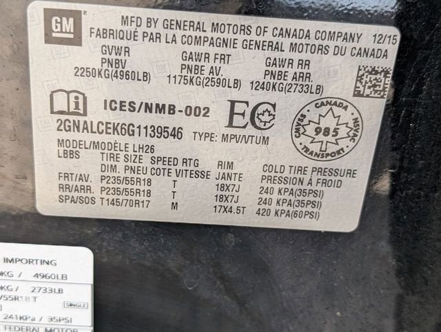 2016 Chevrolet Equinox LT