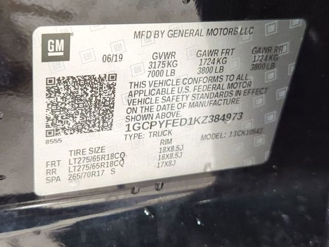 2019 Chevrolet Silverado 1500 LT Trail Boss