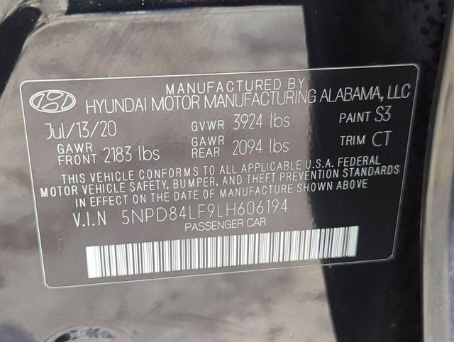 2020 Hyundai Elantra Value Edition