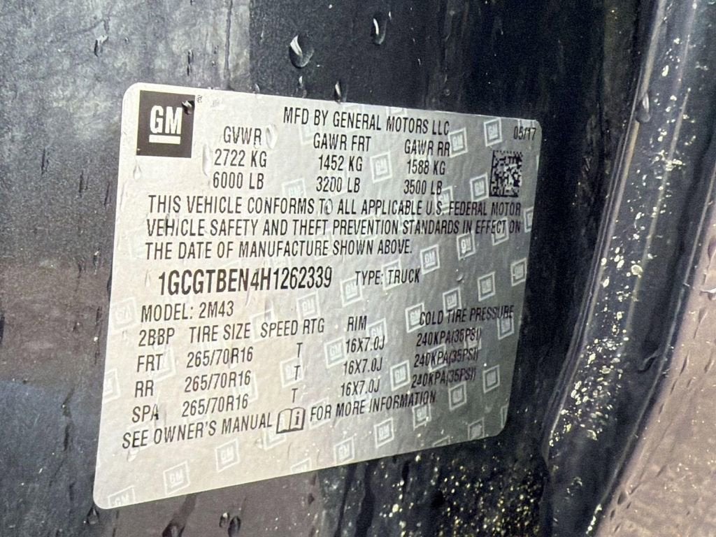 2017 Chevrolet Colorado 4WD WT