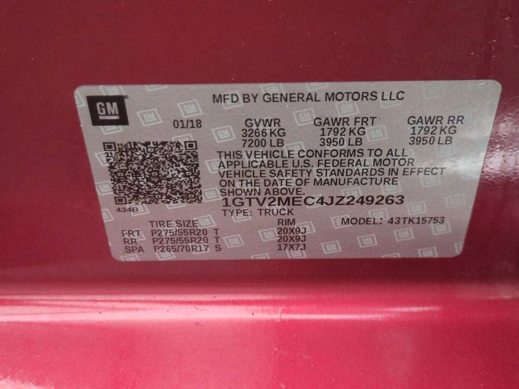 2018 GMC Sierra 1500 SLE