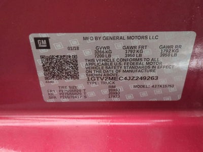 2018 GMC Sierra 1500 SLE