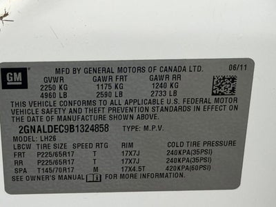 2011 Chevrolet Equinox LT w/1LT