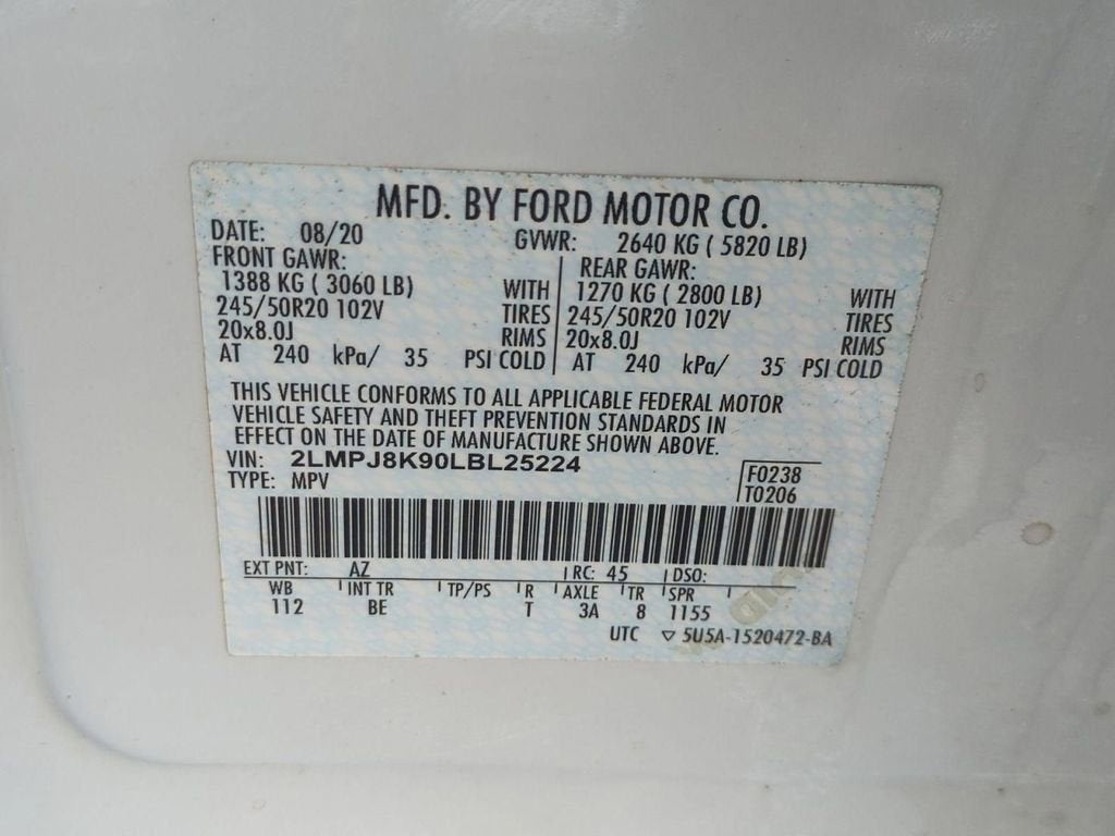 2020 Lincoln Nautilus Reserve