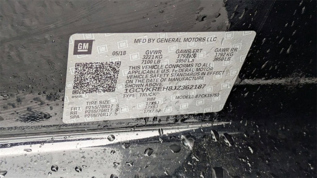 2018 Chevrolet Silverado 1500 LT