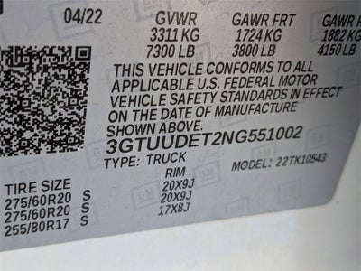 2022 GMC Sierra 1500 SLT