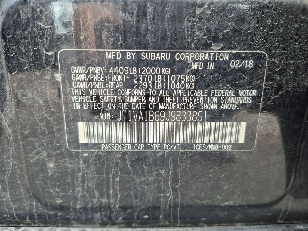 2018 Subaru WRX Premium
