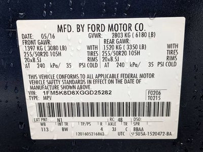 2016 Ford Explorer XLT