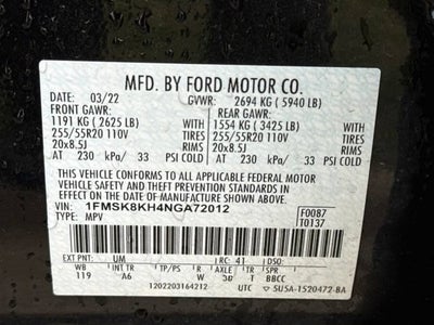 2022 Ford Explorer ST-Line