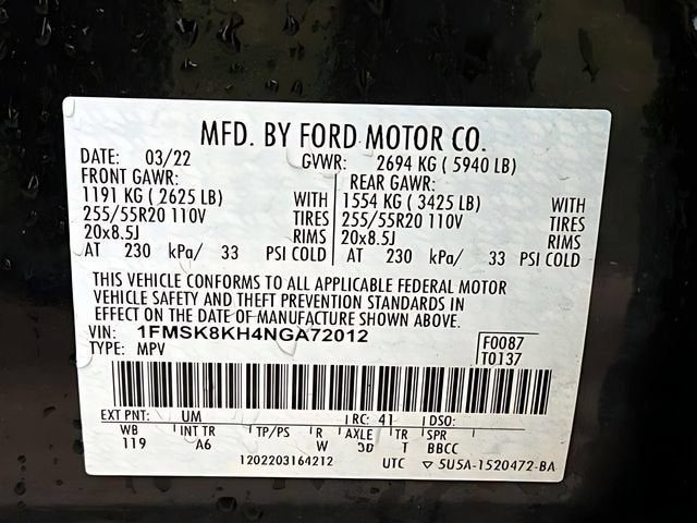 2022 Ford Explorer ST-Line