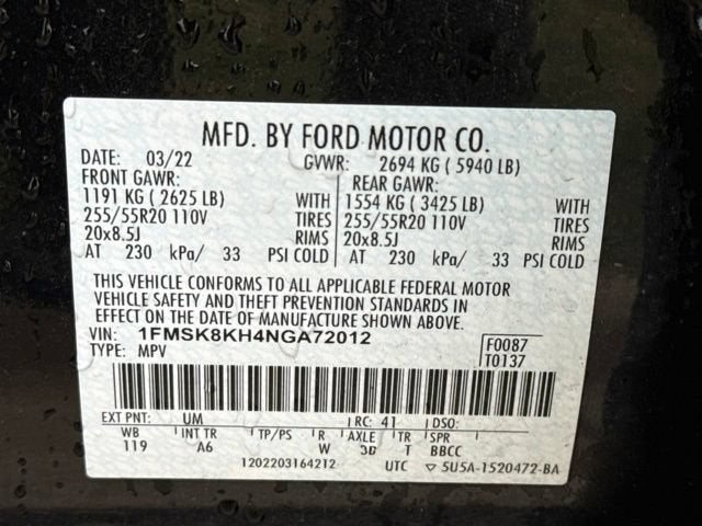 2022 Ford Explorer ST-Line