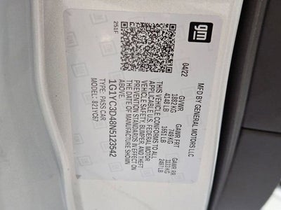 2022 Chevrolet Corvette Stingray 3LT