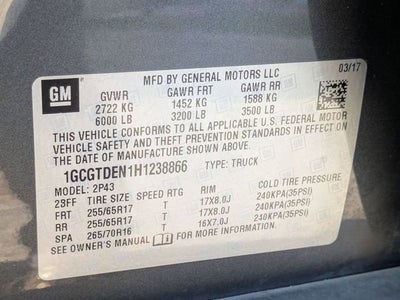 2017 Chevrolet Colorado 4WD Z71