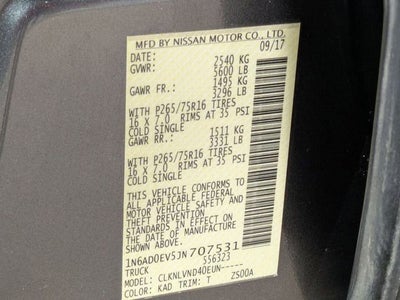 2018 Nissan Frontier PRO-4X