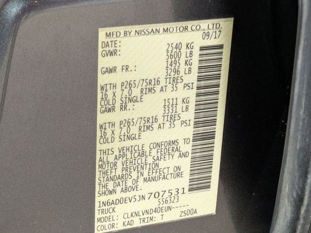 2018 Nissan Frontier PRO-4X