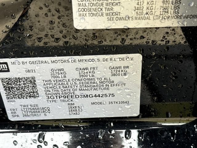 2021 GMC Sierra 1500 AT4