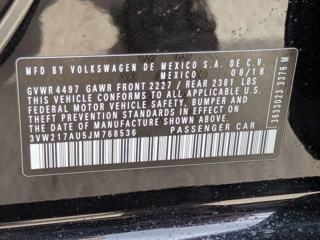 2018 Volkswagen Golf SportWagen TSI S