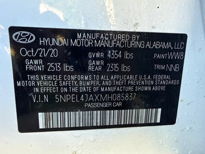2021 Hyundai Sonata SEL