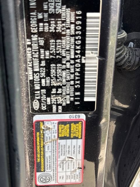 2019 Kia Sorento 3.3L SXL