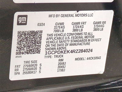 2024 Chevrolet Silverado 1500 LT (2FL)