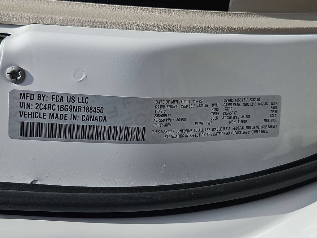 2022 Chrysler Pacifica Touring L