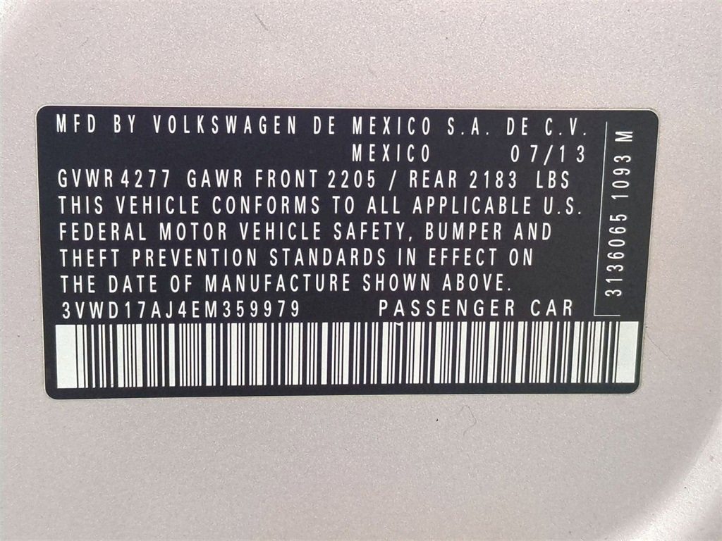 2014 Volkswagen Jetta 1.8T SE