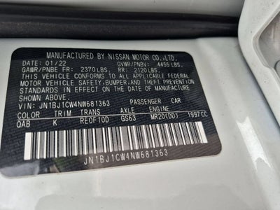 2022 Nissan Rogue Sport SL AWD Xtronic CVT