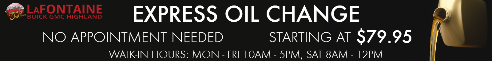 Express Oil Change Banner