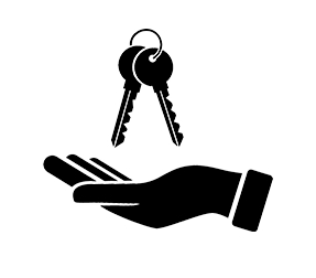 hand and keys icon