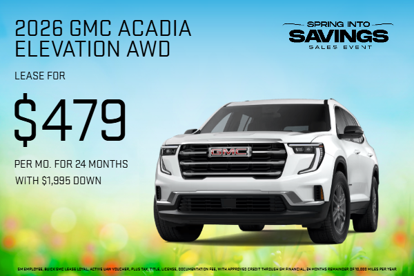 2026 GMC Acadia Elevation AWD