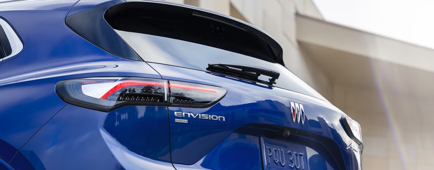 Rear of a blue 2026 Buick Envision